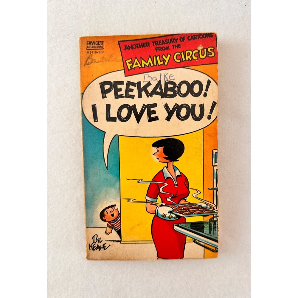 Family Circus VGT Comic Book, Peekaboo I love You !